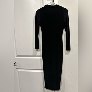 Black PrettyLittleThing slinky dress